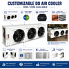 DD Type Walk in Freezer Room Unit Cooler Electric Defrost Evaporator for Frozen Food Storage Project