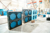 H-Type High Efficiency Air Cooled Condenser with Copper Tube Aluminum Fin 15-40HP (11kW-29.4kW Input) for Large Cold Storage