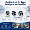 DJ Type Industrial Blast Freezer Unit Cooler Strong Air Flow Evaporator for Cold Room Project