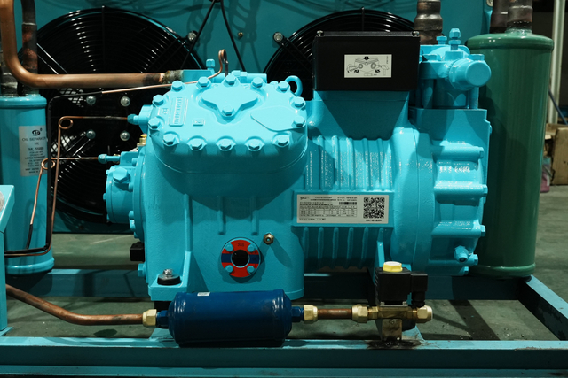 10HP Air Cooled Semi Hermetic Piston Condensing Unit Energy Saving for Cold Storage