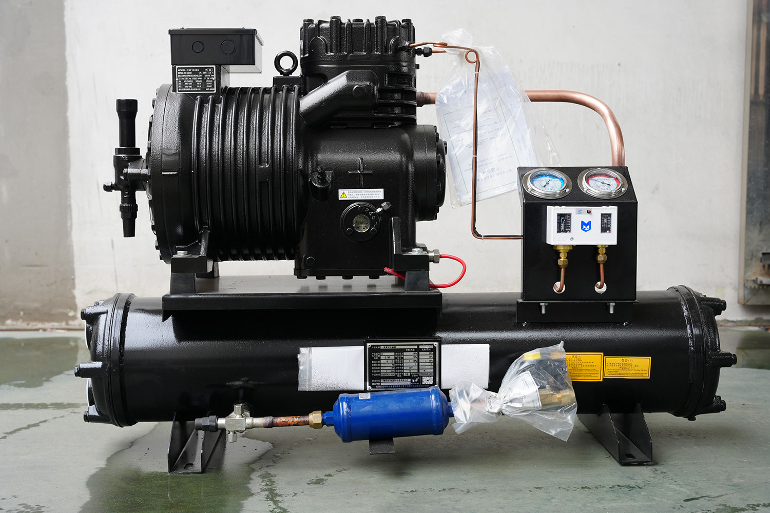 Robust Construction Low Noise Energy Saving Copeland Medium Temp Refrigeration Unit Semi-Hermetic Piston Condensing Unit