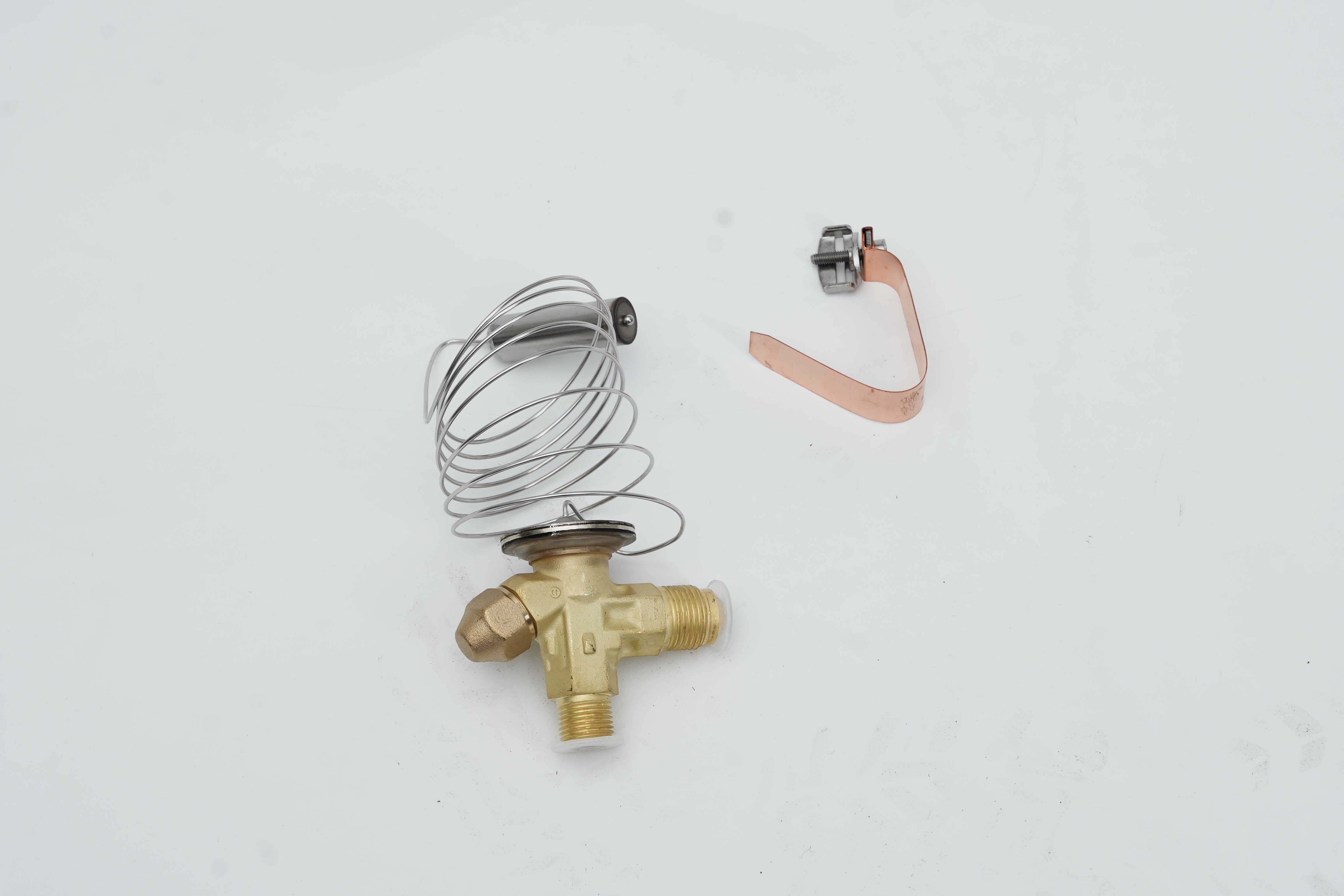 Clevier Thermostatic Expansion Valve R404A/R507 HVAC Systems Adjustable Orifice (Copper Steel/Brass 1-Year Warranty) 10-40HP