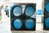 High Efficiency H-Type Air Cooled Condenser Copper Tube Aluminum Fin 3-40HP