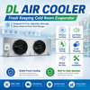 DL Type Chiller Room Unit Cooler High Efficiency Evaporator for Beverage Dairy Cold Storage