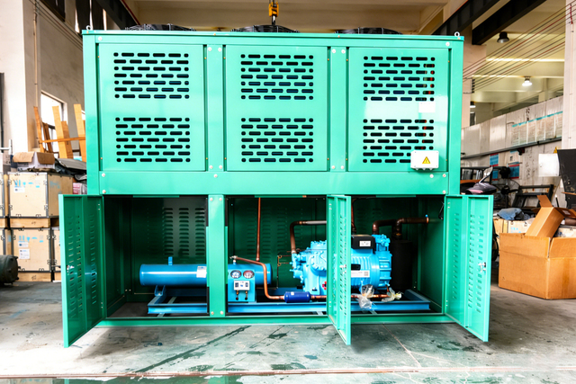 Stable Running Low Temp Box Type Cooling Equipment Semi-Hermetic Scroll Condensing Unit