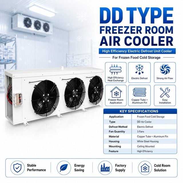OEM DD Type Low Temperature Unit Cooler for Cold Storage Solution