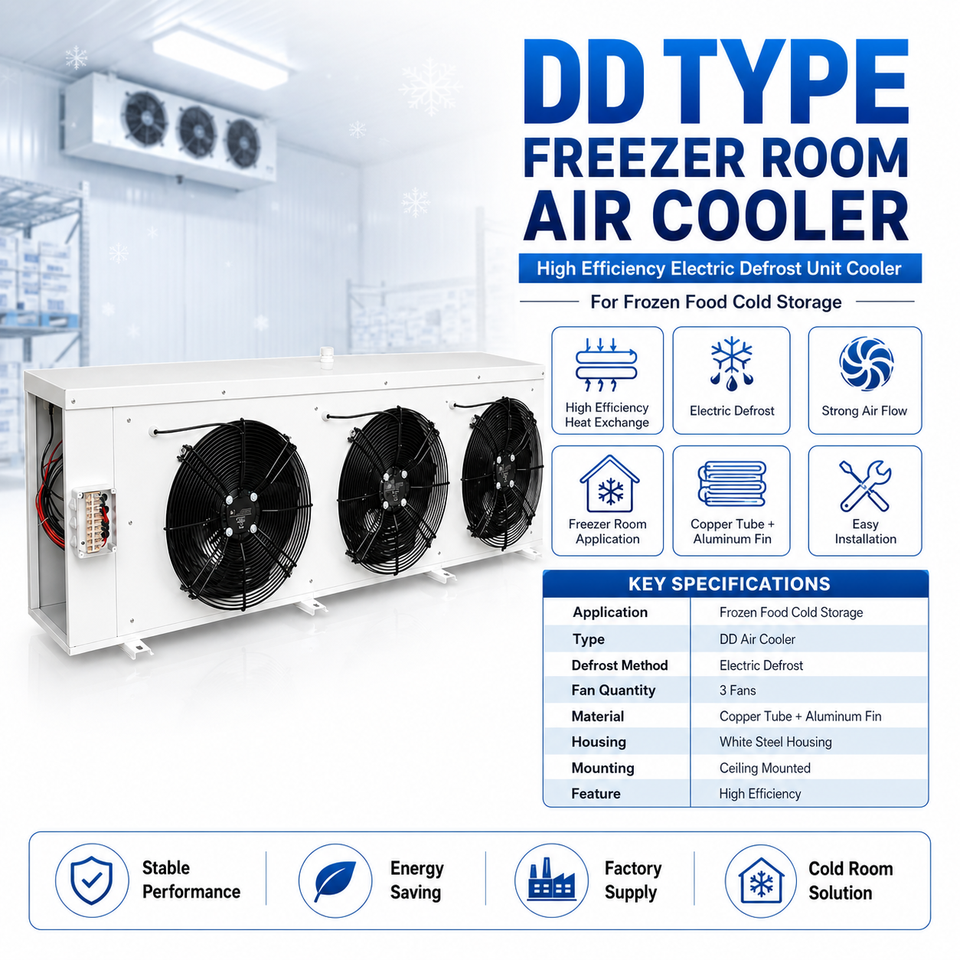 OEM DD Type Low Temperature Refrigeration Air Cooler Factory Direct Unit Cooler for Cold Storage Solution