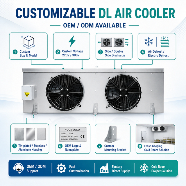 DL Type Factory Direct Cooling Unit for Agricultural Product Fresh Cold Storage Room