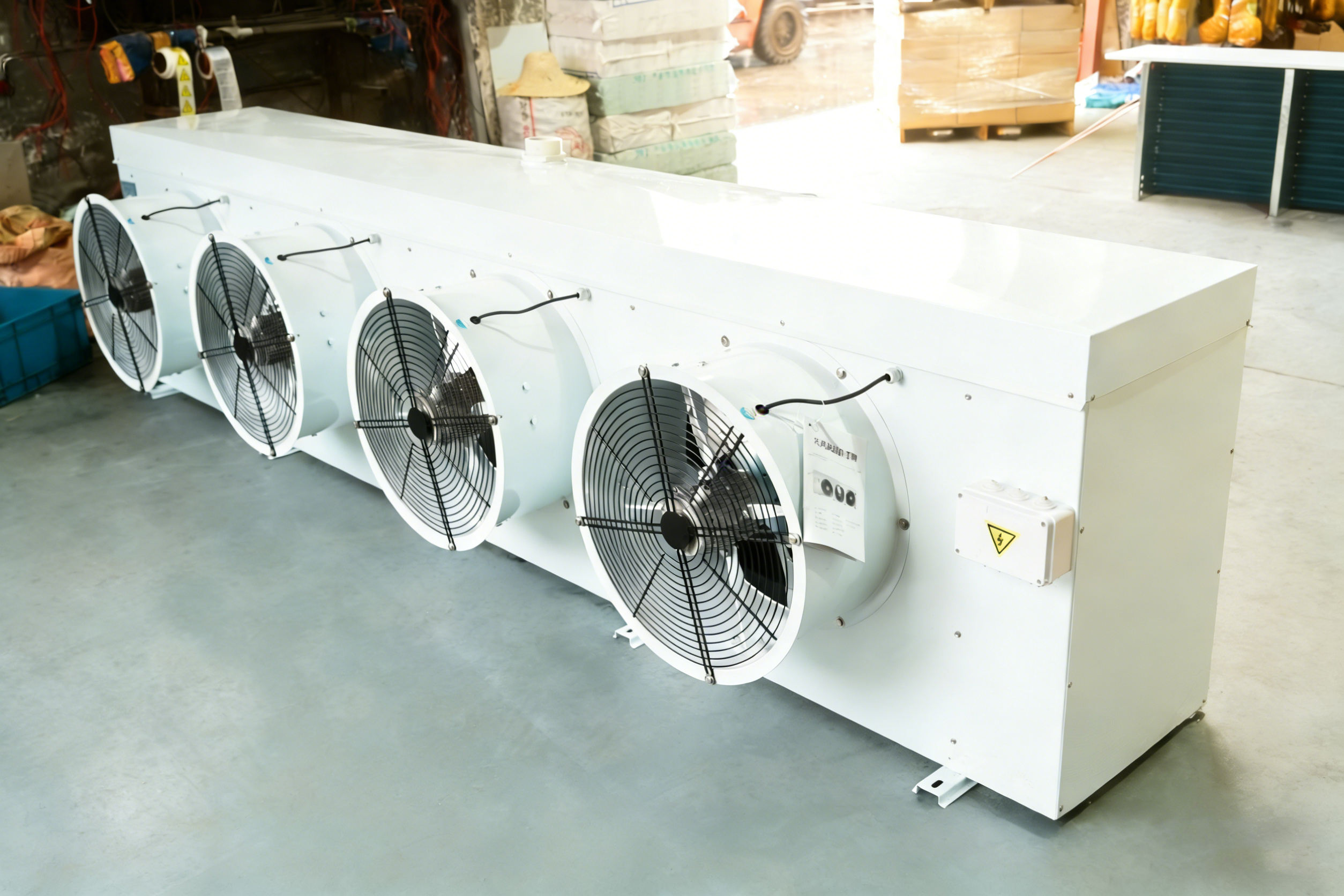 Good Quality DJ Type Side Discharge 4 Exhaust Vents Color Steel Air Cooler for Ice Cream Storage