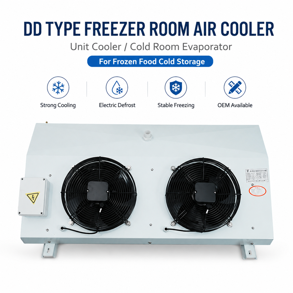 DD Type Meat Processing Cold Room Air Cooler Strong Cooling for Frozen Meat Refrigeration System