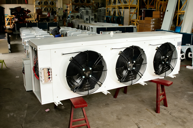 Low Noise DL Wall Mounted Air Cooler Four Fans High Heat Exchange for Vegetable Cold Storage